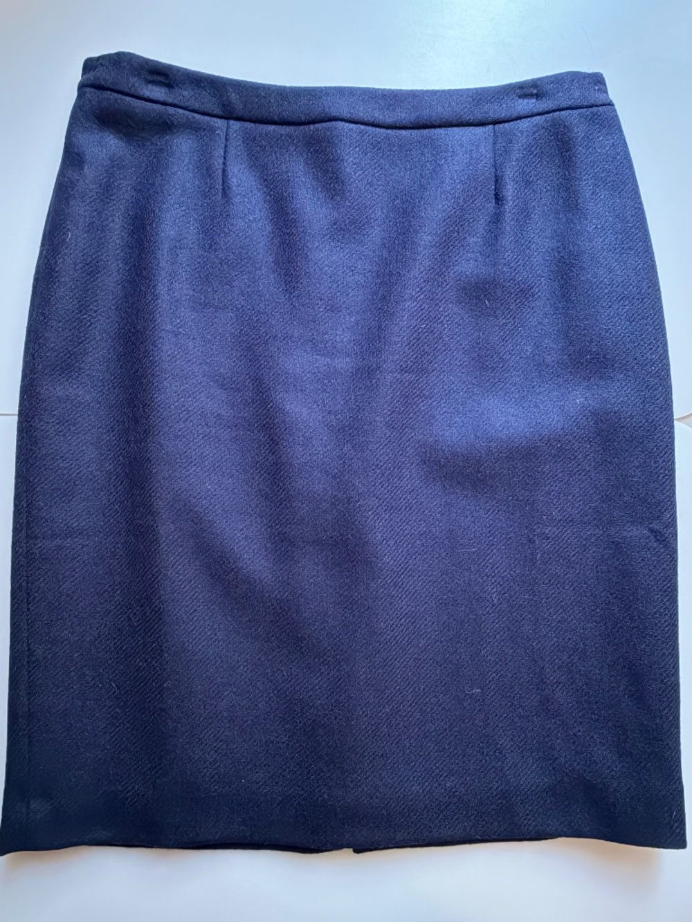 Boden Navy Wool Pencil Skirt